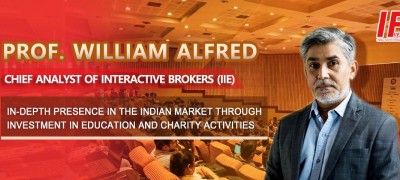 Prof. William Alfred, Chief Analyst of Interactive Brokers (IIE) In-depth Presence in the Indian Market through Investment in Education and Charity activities