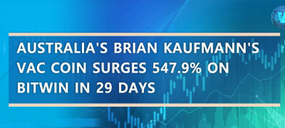 Australia's Brian Kaufmann's VAC Coin Surges 547.9% on BitWin in 29 Days